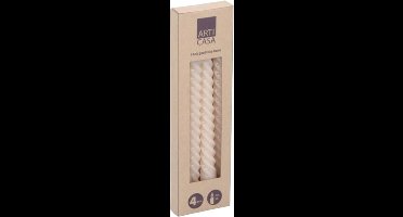 Spiraalkaars Twist draaikaars Arti Casa 4 stuks 25cm