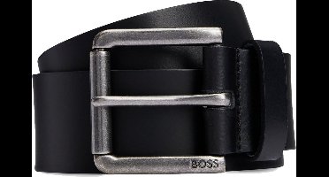 BOSS Leren Riem Joris Sz40 Leather Belt W80 Black Zwart