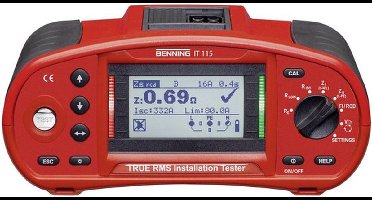 Benning IT 115 Installatietester Kalibratie (ISO) VDE-norm 0100, 0105