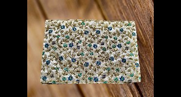 Placemat met etnisch borduurwerk - placemats katoensilk - 45 x 30 cm - 2 stuks - Bordonderzetters antislip - Tafeldecoratie - Tafelonderzetter - Luxe tafeldecoratie - Placemat - Onderzetter - Tafeldecoratie accessoires - Kerstmis - Feest