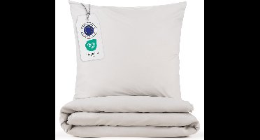 Blumtal Evolon® Dekbedovertrek met Kussensloop - Anti-Allergisch - Tegen huisstofmijt - 200 x 220 cm - 2 Kussenslopen 40 x 80 cm - Lichtgrijs