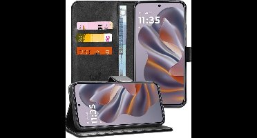 Hoesje geschikt voor Motorola Edge 50 Neo / Edge 60 Neo / Thinkphone 25 - Portemonnee Book Case Zwart