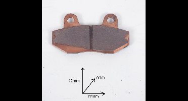 oem remblokje voor motor hyosung 600 comet na 2003 nieuw