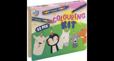 Aquarellen en kleurpotloden Farm