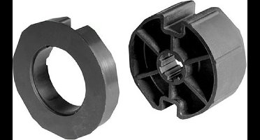 Adaptieset Ø 63x1 met doekgleuf voor type 2 buismotor