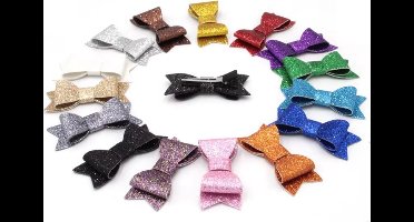 New Age Devi - Glitter Strik Haarclip - Medium - Licht Roze