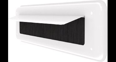 Tochtklep - Wit - Aluminium - door-line - binnen wit 52.00.125