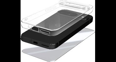 Mayaxess, Beschermingspakket voor Google Pixel 9 en 9 Pro Behuizing en gehard glas, Transparant