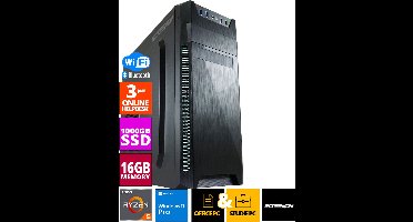 Budget Office PC - Ryzen 5 - 1TB NVMe SSD - 16GB RAM - Radeon Vega 7
