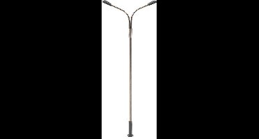 Faller - LED-Straatverlichting, gebogen straatlantaarn, dubbele uithouder - modelbouwsets, hobbybouwspeelgoed voor kinderen, modelverf en accessoires