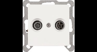 Q-Link Mql s-linbouw contactdoos polar wit radio/tv