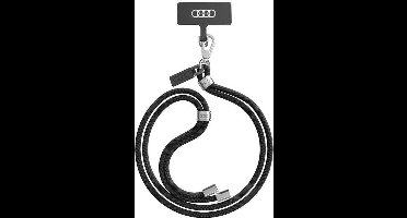 Audi Universele Telefoonkoord - Universele Polsstrap - Smartphone Ketting - Geschikt voor alle Smartphones - Zwart