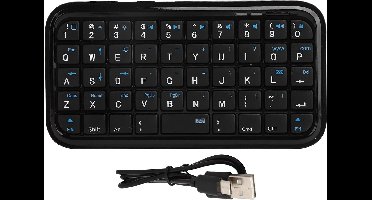 Draagbaar Mini Bluetooth Toetsenbord voor Smartphones en Tablets - Oplaadbaar en Lichtgewicht
