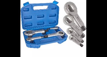 GEKO 4-delige moersplijterset - Veilig verwijderen van beschadigde moeren - 9-27 mm - Duurzaam en robuust ontwerp