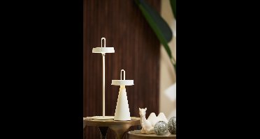 Light&living - Oplaadbare Tafellamp - voor binnen en buiten - LED-Ø13x47 cm - AMPEHA crème