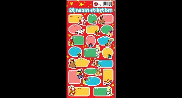 Sinterklaas cadeaulabels naametiketten - 20 stuks