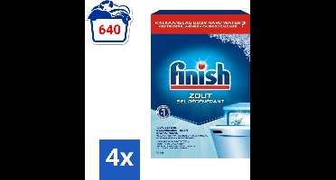 Finish Vaatwasmachine Zout 4 kg - Voordeelverpakking - 4 stuks