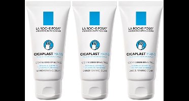 La Roche-Posay Cicaplast handcrème - voor droge, geïrriteerde handen met kloven - 3x50ml