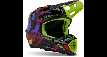 FOX V3 Throttle MIPS Geel Crosshelm - Helm