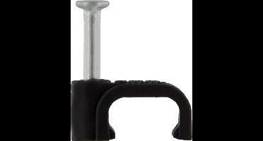 QL kabelclip plat 8mm zwart (20)