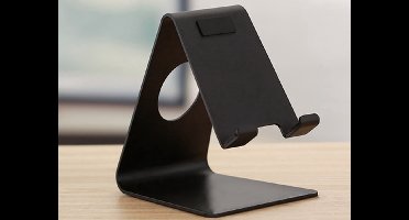 New Age Devi - Heble Telefoonhouder-Telefoonstandaard - Handige standaard voor smartphone - Verstelbaar - Zilverkleurig - Universeel