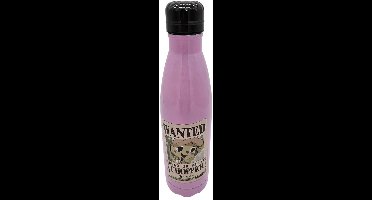 One Piece - "Wanted Chopper" Metalen Waterfles 540ml