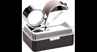 Fosco Vergrootglas 10X21 mm Zilver/Chrome