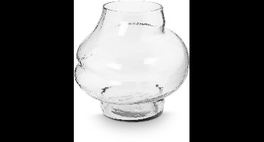 vtwonen - Bloemenvaas - Woonaccessoires - Transparant - Glazen vaas - 27x25cm