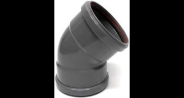 Afvoer pvc manchet - Bocht 45° - 2x mof - 125mm