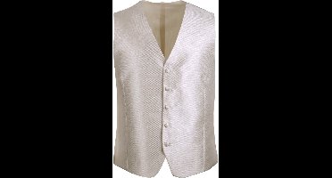 Trouwgilet Ecru Carre - Maat 52 - Heren