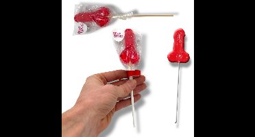 Grappige Penis Gom Lolly Aardbeien Smaak – Perfect voor Vrijgezellenfeesten & Cadeaus! 3 Stuks