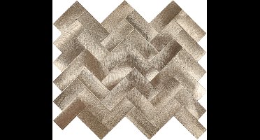 Zelfklevend Mozaiek Visgraat Goud