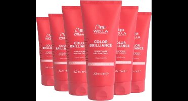 Wella Invigo Color Brilliance Conditioner Gekleurd & Fijn Haar - 6 Stuks - Voordeelverpakking