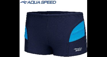 Aqua Speed Andy - Jongens Zwemboxer/ Zwembroek - Marineblauw/Blauw 128
