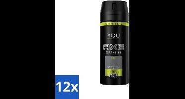 Axe - Deodorant Bodyspray - 24hrs Fresh - You Essentiel - 150 ml - Voordeelverpakking - 12 stuks