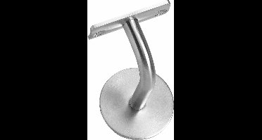 Leuninghouder RVS gebogen hol zadel tapgat M8