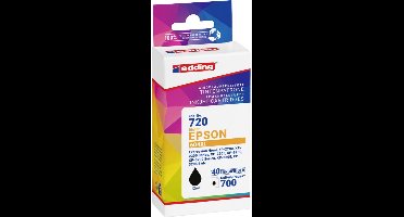 Edding Inktcartridge vervangt Epson 604XL, T10H1 Compatibel Zwart EDD-720 18-720