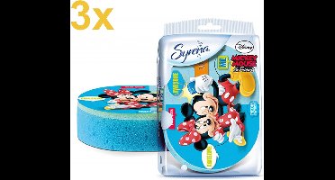 Syrena - Mickey Mouse & Friends - Badspons voor Kinderen - Mix Kleuren & Mix Characters - 3 Stuks - Voordeelverpakking