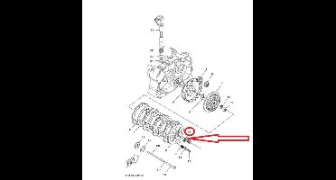 Visserie origine pour Moto Generic 50 Trigger Sm 90170-14855-00 / M14 pas 125 Neuf