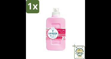 1 x Seepje - Wasverzachter - Geurige Verzorging - Pioenroos en Cederhout - 30 Wasbeurten - 750 ml- Wasverzachter - Natuurlijke Wasverzachter - Pioenroos En Cederhout - Geurige Wasverzachter - Vegan Wasverzachter