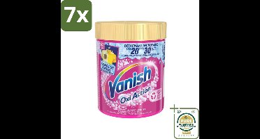 7 x Vanish - Vlekverwijderaar - Oxi Action Wasbooster Poeder - Voor Gekleurde Was - 470 g - Grootverpakking - Vlekkenverwijderaar - Gekleurde Was - Wasbooster - Vlekken Op Kleding - Wasmiddel