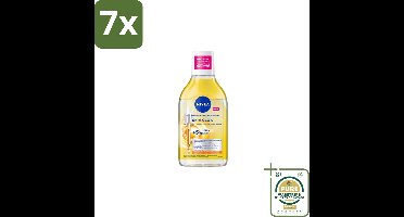 7 x NIVEA - Micellair Water - Serum Verrijkt Stralend - Verwijdert Waterbestendige Make-up - 400 ml - Grootverpakking - Micellair Water - Gezichtsreiniging - Stralende Huid - Gevoelige Huid - Hydraterend