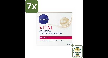 7 x NIVEA - VITAL Dagcrème - Anti-Rimpel Gezichtscrème - Versterkend - 50 ml - Grootverpakking - Anti-rijp - Anti-rimpel - Dagcrème - Gezichtsverzorging - Huidversterking