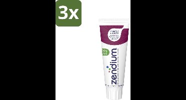 3 x Zendium - Tandpasta - Sensitive+ White - 75 ml - Tandpasta - Sensitive+ White - Zendium - Tandpasta Sensitive - Tandpasta Voor Gevoelige Tanden