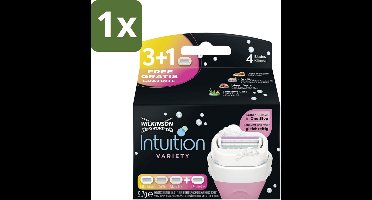 Wilkinson Sword - Navulmesjes - Intuition 2-in-1 Variety - Diverse Gevoelige Huidtypes - 4 mesjes - 1 stuk