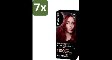 SYOSS - Coloration 5-29 Intens Rood - Haarverf - Grijsdekking - Vermindert Haarbreuk - Bulkverpakking - 7 stuks