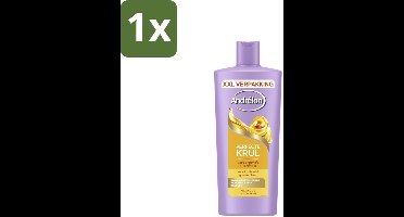 1 x Andrélon – Shampoo – Perfecte Krul – 685 ml - Krullend Haar - Pluisvrije Krullen - Gedefinieerde Krullen - Veerkrachtig Haar - Arganolie