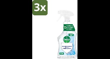 Dettol - Allesreiniger Spray - Krachtige Hygiëne - Zonder Bleek - 500 ml - Bulkverpakking - 3 stuks