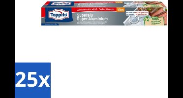 25 x Toppits – Aluminiumfolie – Super Sterk – 10 m - Koffiezetapparaat