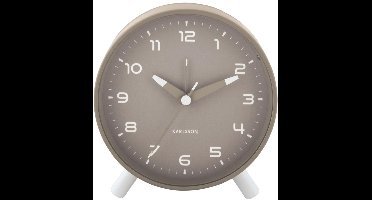 Karlsson Wekker Orgullo - Donkergrijs - 11x11x12cm - Modern - Wekker voor slaapkamer - Wekkers